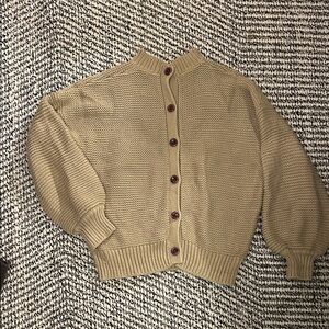 Alex Mill Tan Button-back Sweater